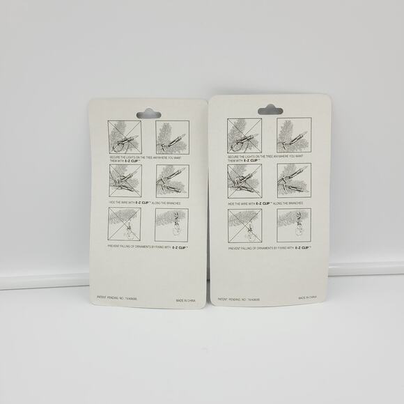 Vintage Christmas Decoration Clips (Lot of 4)  PRE-OWNED, IOB, NOT OPENED - Picture 3 of 5